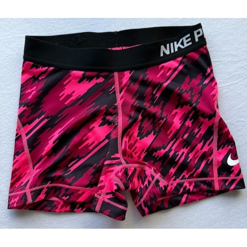 Nike Pro Dri-Fit‎ Compression Shorts Women Medium Multicolor Camo Lightweight